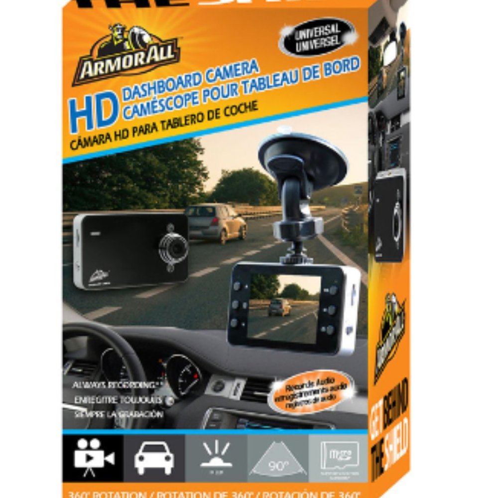 ARMOR ALL  HD Dashboard Camera 360 Rotation Night vision LED (IR)
